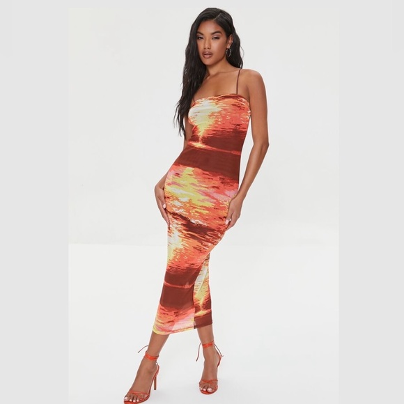 NWT abstract print dress - Picture 7 of 8